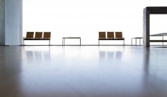 Chairs in empty lobby — Stock Photo