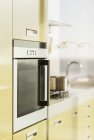 Closeup view of Oven in modern kitchen — Stock Photo