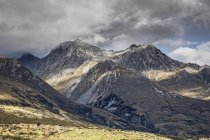 Landscape view of Sutherland mountains, New Zealand — Stock Photo