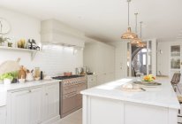 Luxury home showcase kitchen — Stock Photo