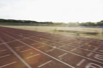 Sunny sports track during daytime — Stock Photo