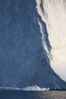 Birds below iceberg Greenland — Stock Photo