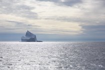 Maestosa formazione di iceberg sulla soleggiata Groenlandia dell'Oceano Atlantico — Foto stock