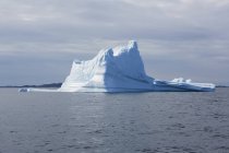 Величественное образование айсбергов над солнечной Гренландией Атлантического океана — стоковое фото