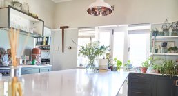 Modern kitchen interior design. home decoration. — Stock Photo