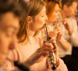 View of Flutists performing — Stock Photo