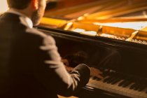 View of Pianist performing — Stock Photo