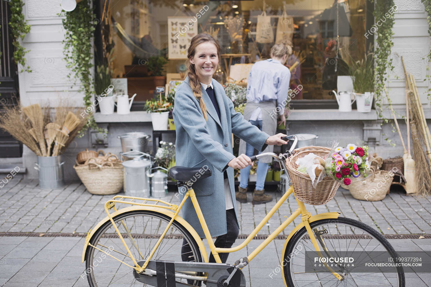 female bike with basket