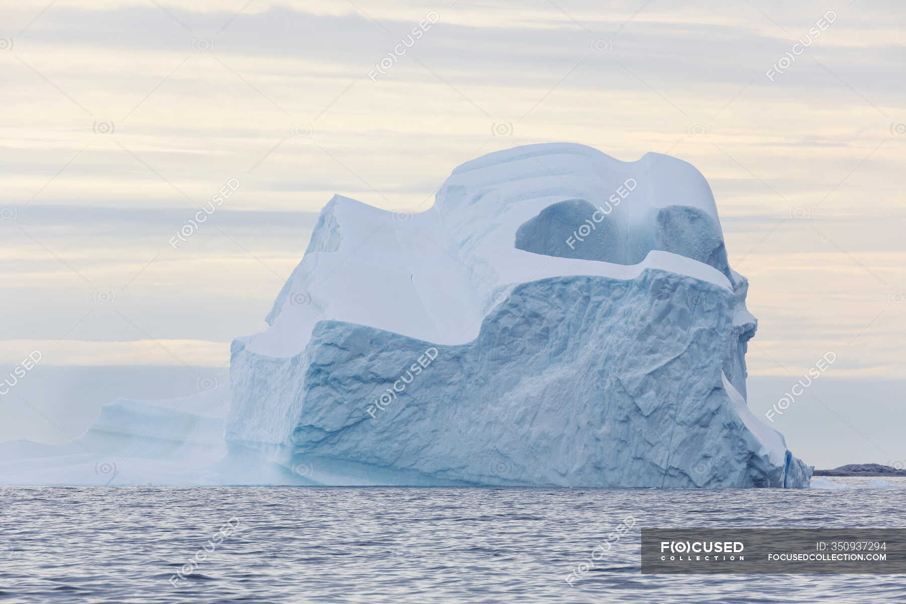 Majestic iceberg formation on Atlantic Ocean Greenland — pack ice ...