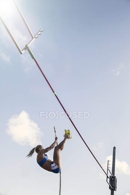 Pole Jumper barre d'approche — Photo de stock