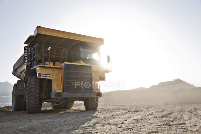Machinery driving on site during daytime — Stock Photo