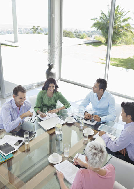 Business people working at modern office — Stock Photo
