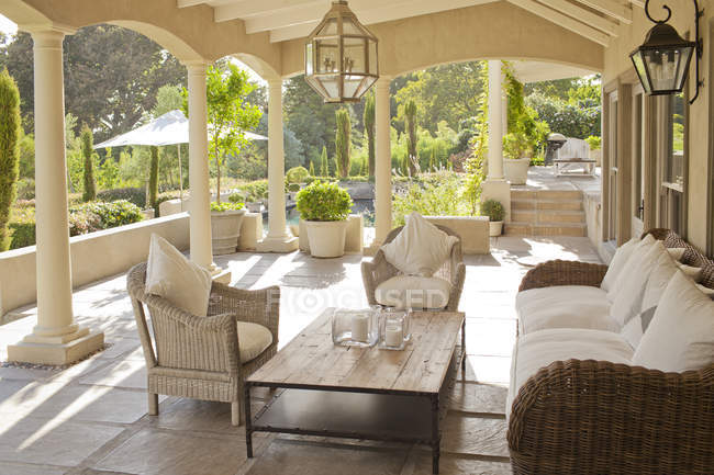Luxury patio during daytime — Stock Photo