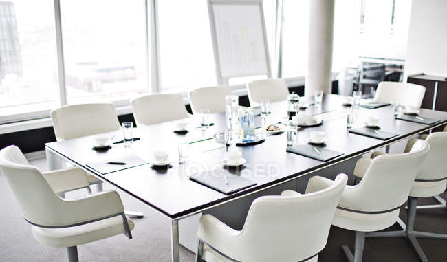 Interior Of Meeting Room At Modern Office Copy Space