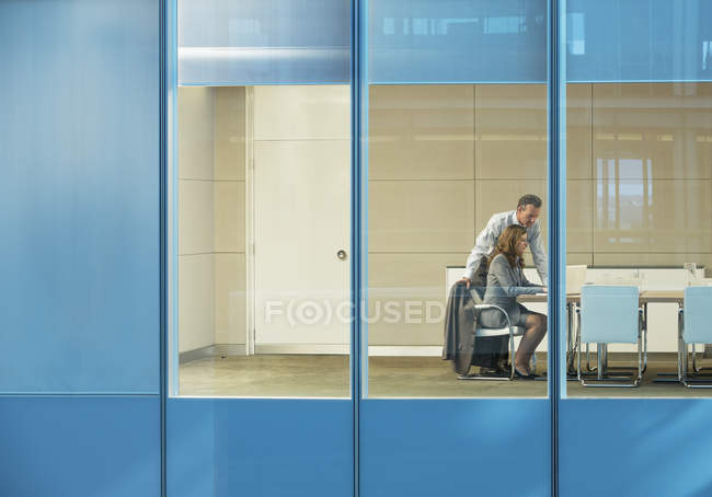 Business people talking in conference room — Stock Photo