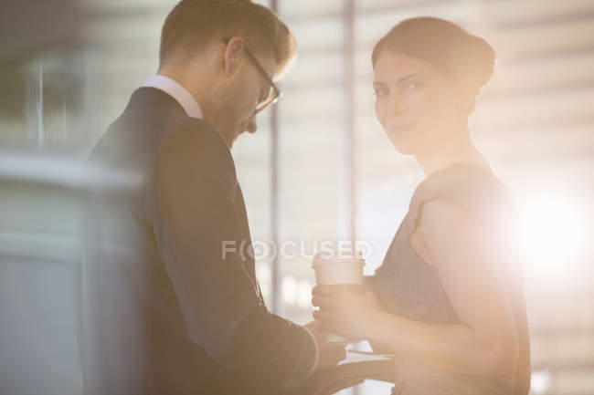 Business people talking in office — Stock Photo