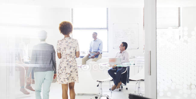 People having meeting in modern office — Stock Photo