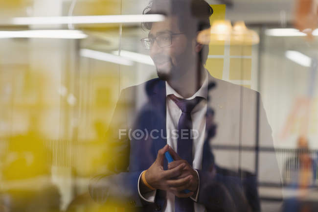 Creative businessman in office indoors — Stock Photo