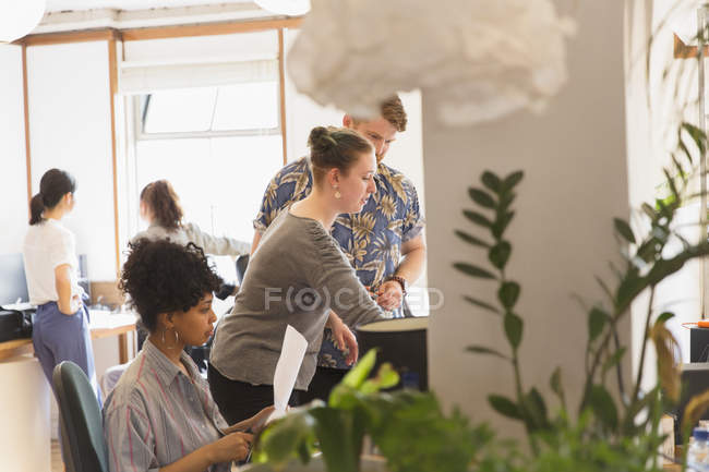 Creative business people working in office — Stock Photo