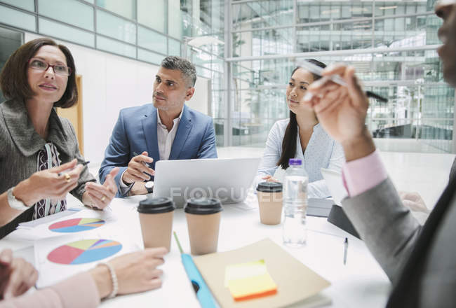 Business people talking in meeting — Stock Photo
