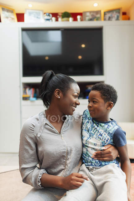 Affectionate mother and son — Stock Photo