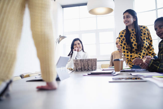 Businesswomen in conference room meeting — Stock Photo