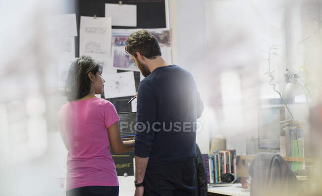 Creative business people meeting, planning in office — Stock Photo