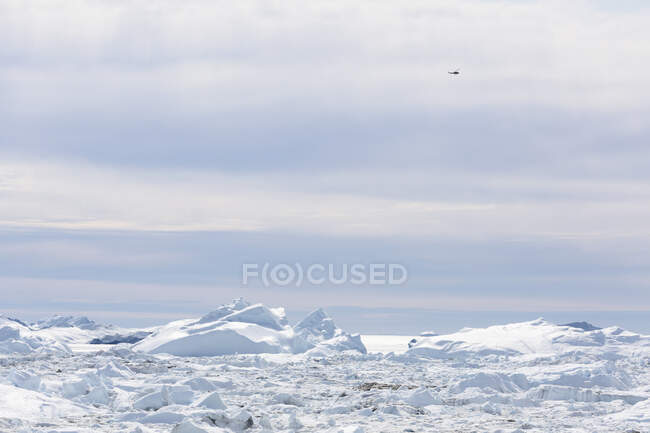 La glace polaire ensoleillée fond Groenland — Photo de stock