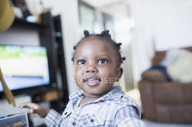 Cute smiling toddler boy — Stock Photo