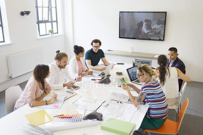 Designers and architects in conference room meeting — Stock Photo