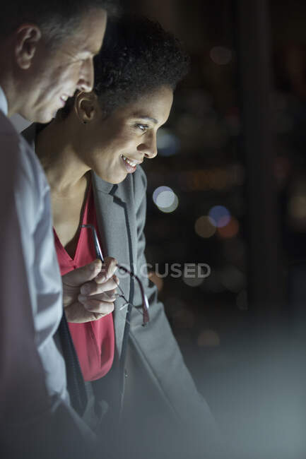 Business people working late in office — Stock Photo