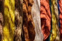 Uzbekistan, Xorazm Province, Xiva, front view of dyed natural silk — Stock Photo
