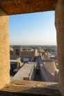 Uzbekistan, Xorazm Province, Xiva, aerial cityscape view from Chiwa Fort — Stock Photo