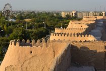 Узбекистан, Xorazm провінції, Xiva, Форт Chiwa, Всесвітньої спадщини ЮНЕСКО — стокове фото
