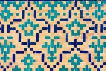 Uzbekistan, provincia di Bukhara, Bukhara, mosaico di Poi Kalon — Foto stock