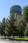 Uzbekistán, Samarcanda provincia, Samarcanda mezquita cúpula - foto de stock