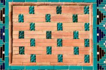 Узбекистан, Самарканд провінції, Самарканд, мозаїка на стіні — стокове фото