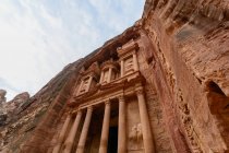 Jordanie, Gouvernement Ma'an, Quartier de Petra, La légendaire cité rocheuse de Petra ruines architecturales — Photo de stock