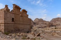 Giordania, Ma'an Gouvernement, Petra District, La leggendaria città rocciosa di Petra, paesaggio roccioso panoramico — Foto stock