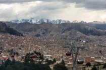 Bolivia, Departamento de La Paz, El Alto, view over the city — стоковое фото
