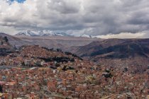 Bolivia, Departamento de La Paz, El Alto, view over the city — Stock Photo