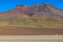 Bolivia, Departamento de Potosí, paseo en coche por Montana Colorada - foto de stock
