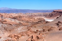 Cile, Regi? n de Antofagasta, Collo, rocce a rischio di vita, paesaggio aereo panoramico — Foto stock