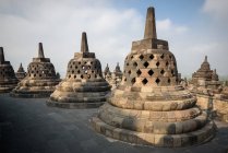 Indonesia, Java Tengah, Magelang, Borobodur Templo budista del sudeste asiático y Patrimonio Cultural de la Humanidad por la UNESCO - foto de stock