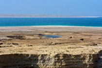 Йорданія, Gouvernement Мадаба, Мертве море пустельний краєвид — стокове фото