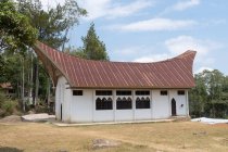 Indonesia, Sulawesi Selatan, Toraja utara, iglesia - foto de stock