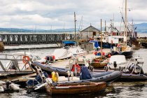 Regno Unito, Scozia, Highland, Cromarty, Isola Nera, approdo delle navi nel porto di Cromarty — Foto stock