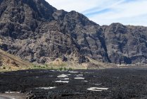Cape Verde, Fogo, Santa Catarina, black mountain landscape — Stock Photo