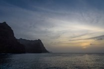 Cabo Verde, Santo Antão, Ponta do Sol, pôr do sol na Ponta do Sol — Fotografia de Stock