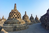 Indonésia, Java Tengah, Magelang, Templo Complexo de Borobudur, Templo Budista — Fotografia de Stock